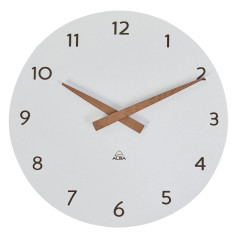 Orologio Ø30cm bianco/legno HorMilena Alba Vari Colori
